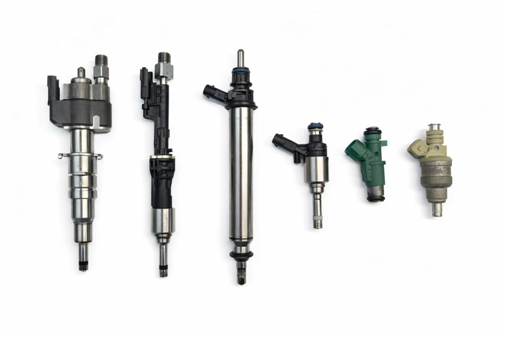 typy benzínových vstrekovačov MPI GDI Piezo